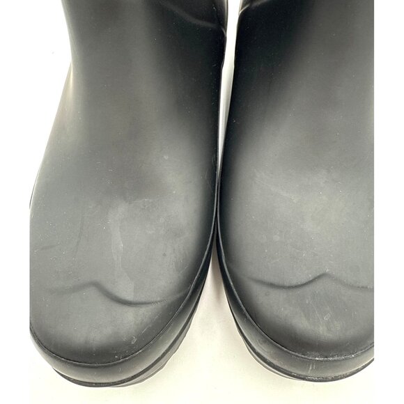 Hunter Original Women’s PLAY Short Rain Boots Black Size 8 Waterproof Pull-On - Picture 8 of 10